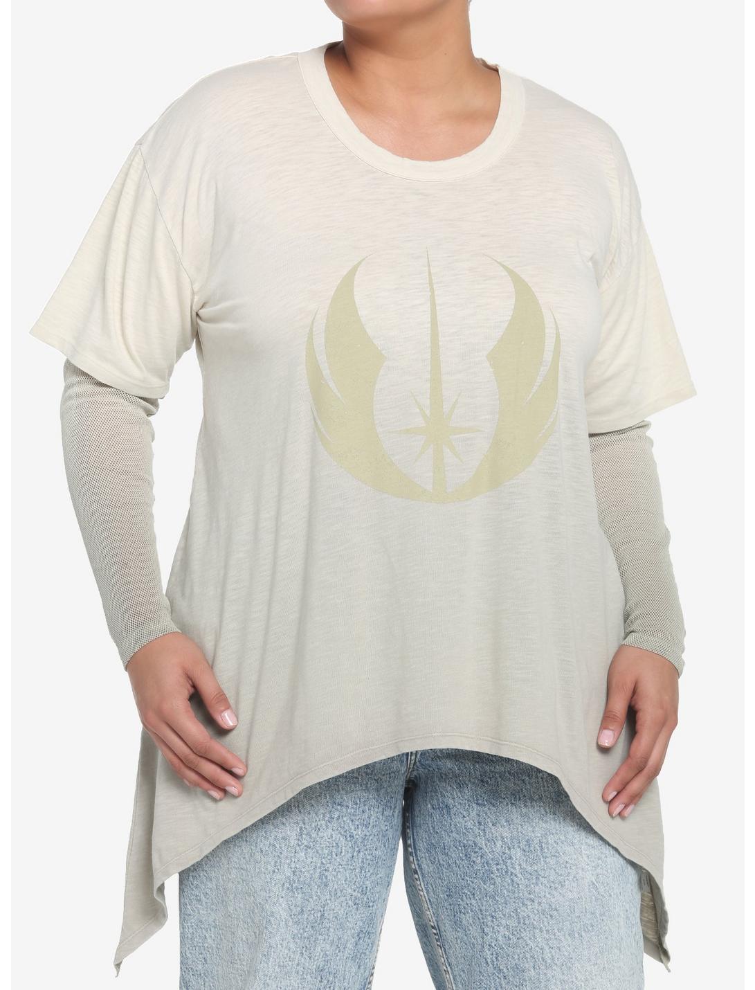 Her Universe Star Wars Obi-Wan Kenobi Jedi Symbol Twofer Girls Long-Sleeve T-Shirt Plus Size, MULTI, hi-res
