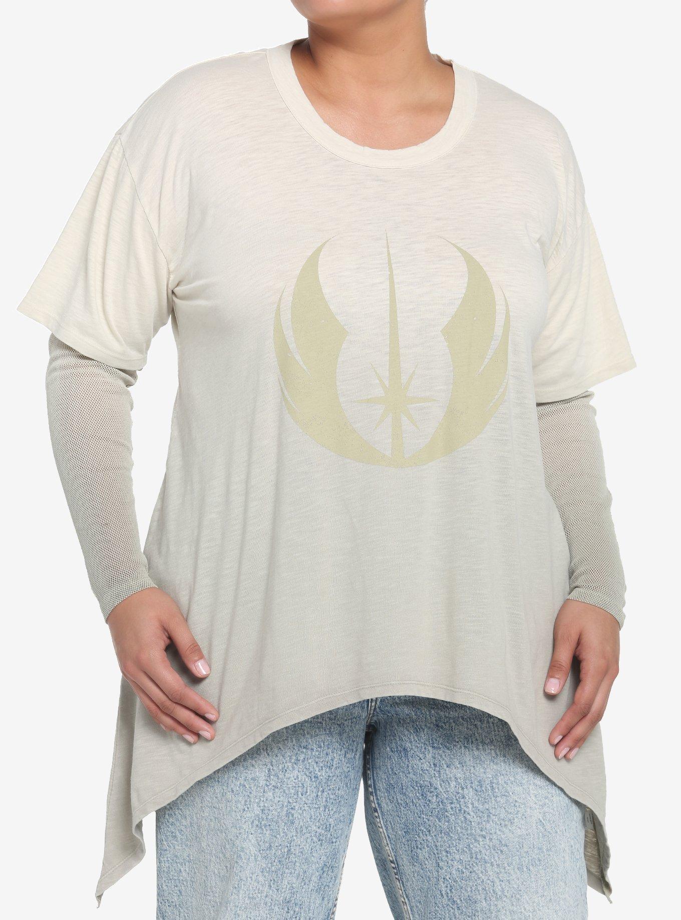 Her Universe Star Wars Obi-Wan Kenobi Jedi Symbol Twofer Girls Long-Sleeve T-Shirt Plus Size, MULTI, hi-res