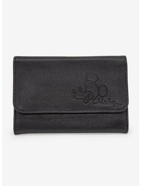 Disney Mickey Mouse Script Debossed Foldover Wallet, , hi-res