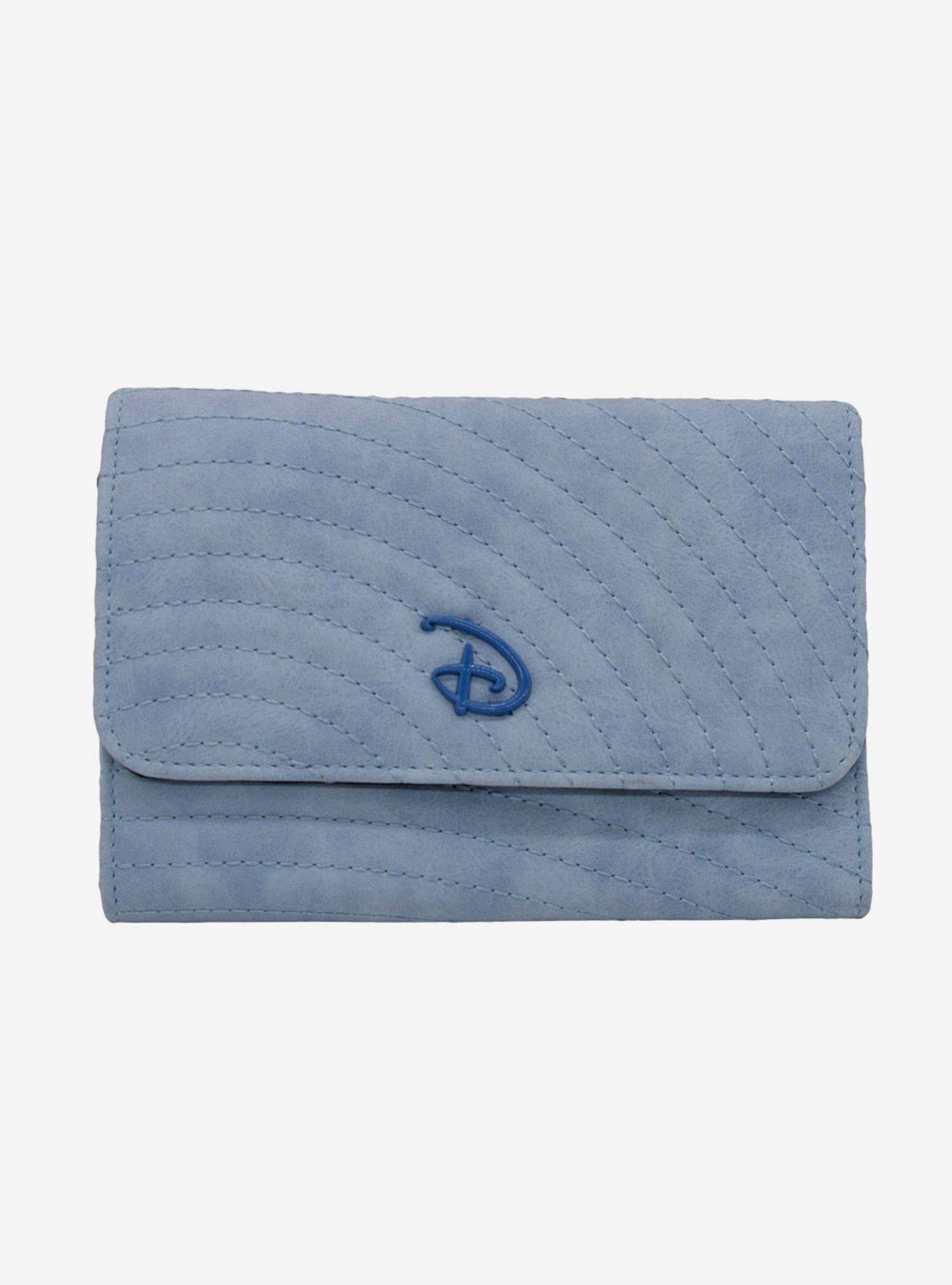 Disney Signature D Sky Blue Foldover Wallet, , hi-res