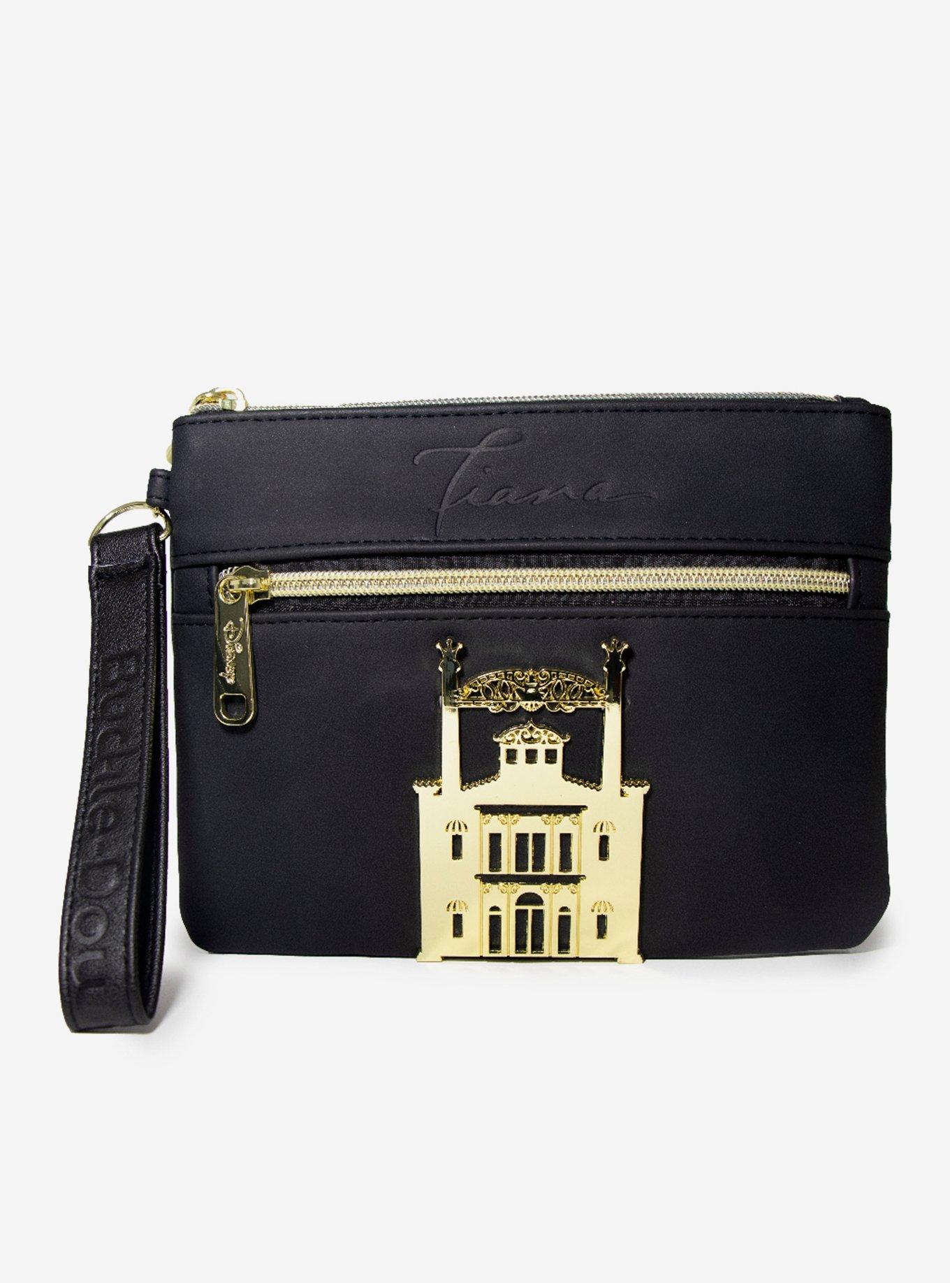 Disney The Princess And The Frog Tiana Castle Emblem Double Pocket Wristlet, , hi-res