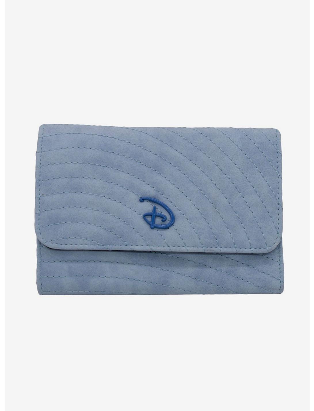 Disney Signature D Sky Blue Foldover Wallet, , hi-res