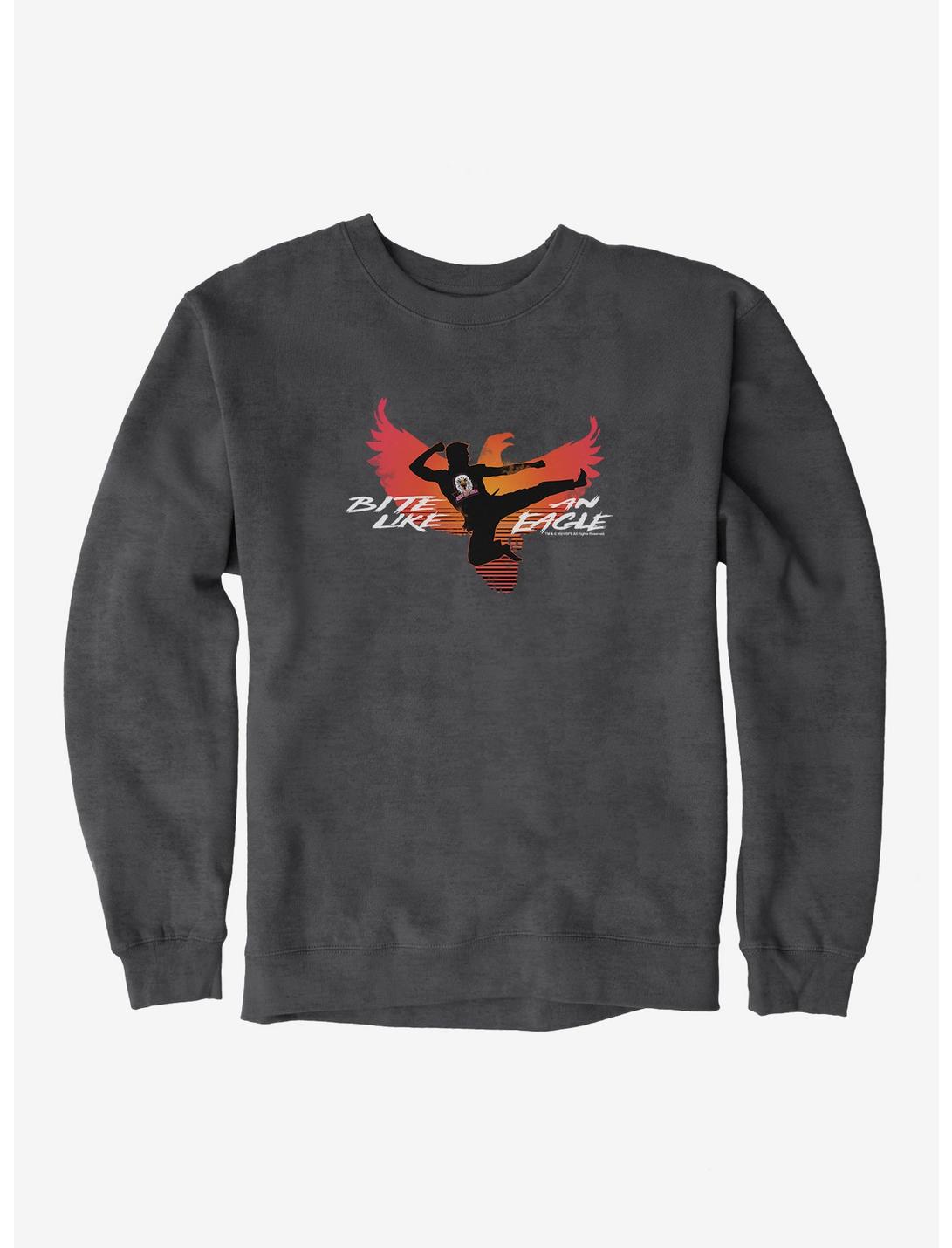 Cobra Kai Eagle Wings Sweatshirt, CHARCOAL HEATHER, hi-res
