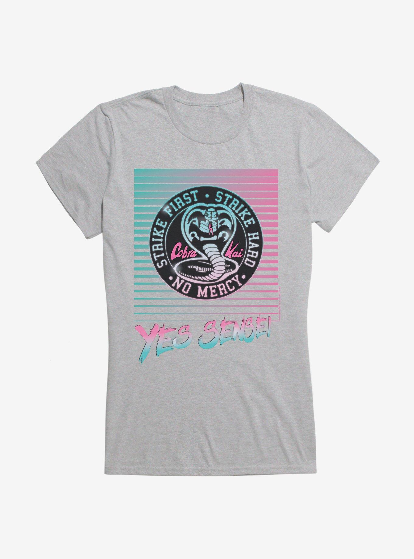 Cobra Kai Strike First Strike Hard Girls T-Shirt, HEATHER, hi-res