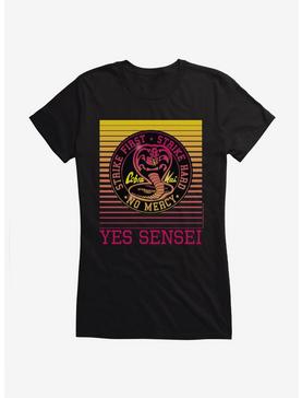 Cobra Kai Yes Sensei Girls T-Shirt, BLACK, hi-res