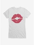 Square Enix Red Lips Girls T-Shirt, WHITE, hi-res