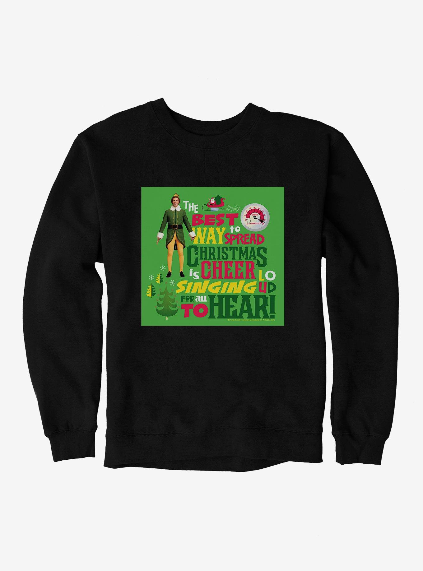 Elf Best Way To Spread Christmas Cheer Sweatshirt, , hi-res