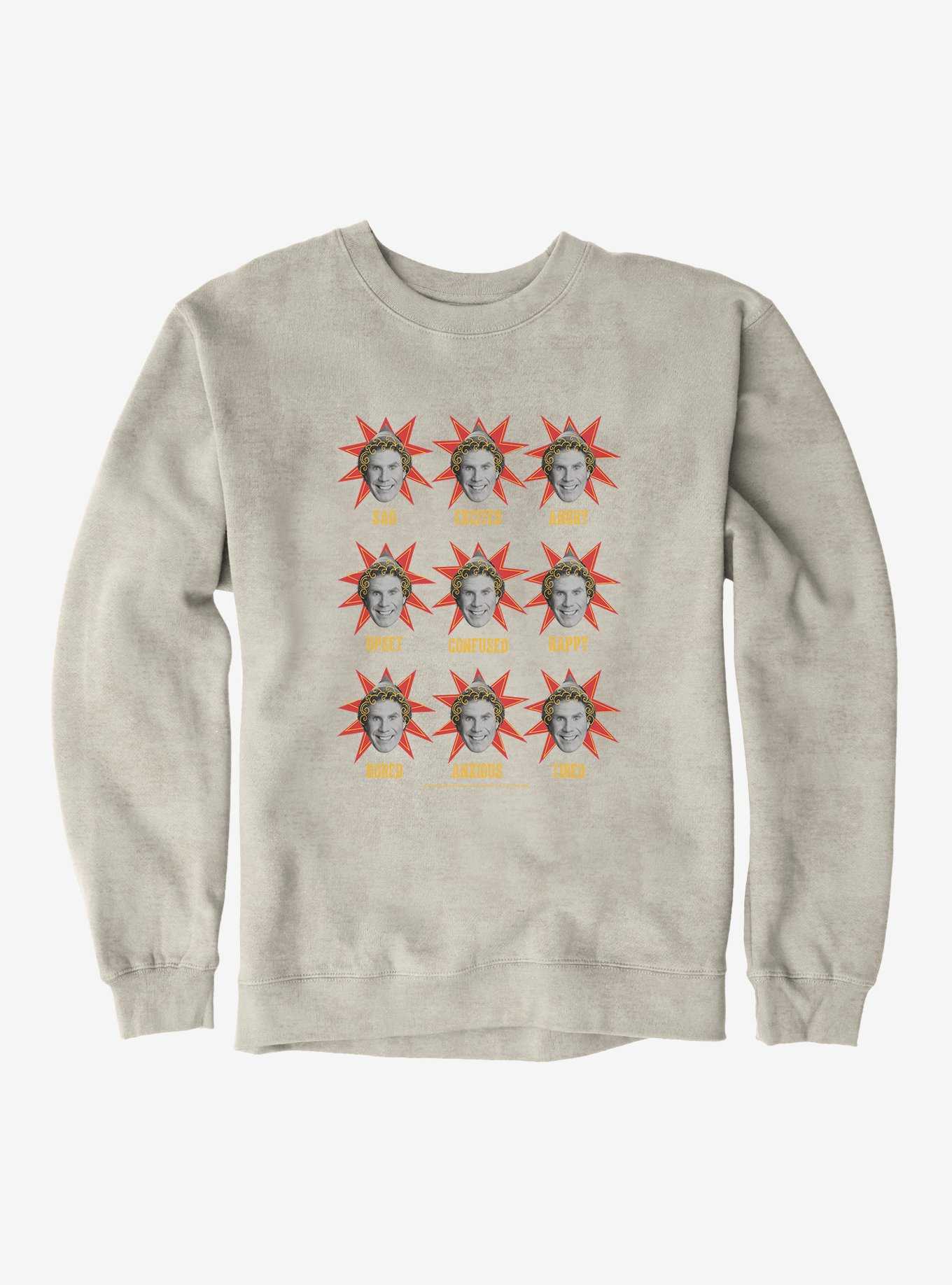Elf Buddy Emotions Chart Sweatshirt, , hi-res