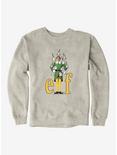 Elf Buddy With Mr. Narwhal Icons Sweatshirt, OATMEAL HEATHER, hi-res