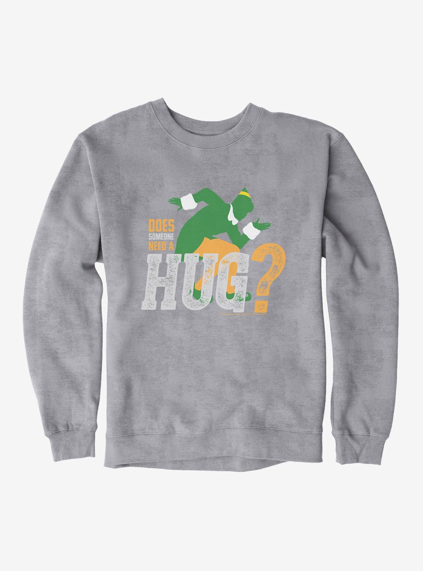 Elf Does Someone Need A Hug Sweatshirt, , hi-res