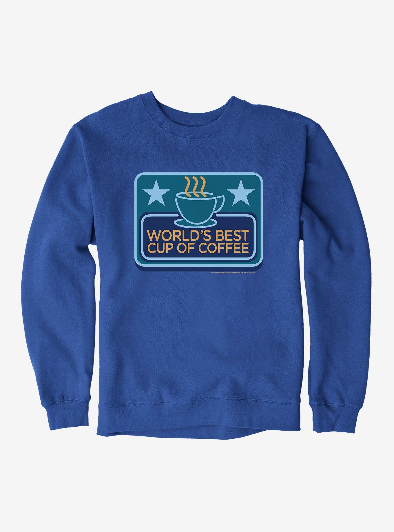 Elf World's Best Cup Of Coffee Sweatshirt, ROYAL BLUE, hi-res