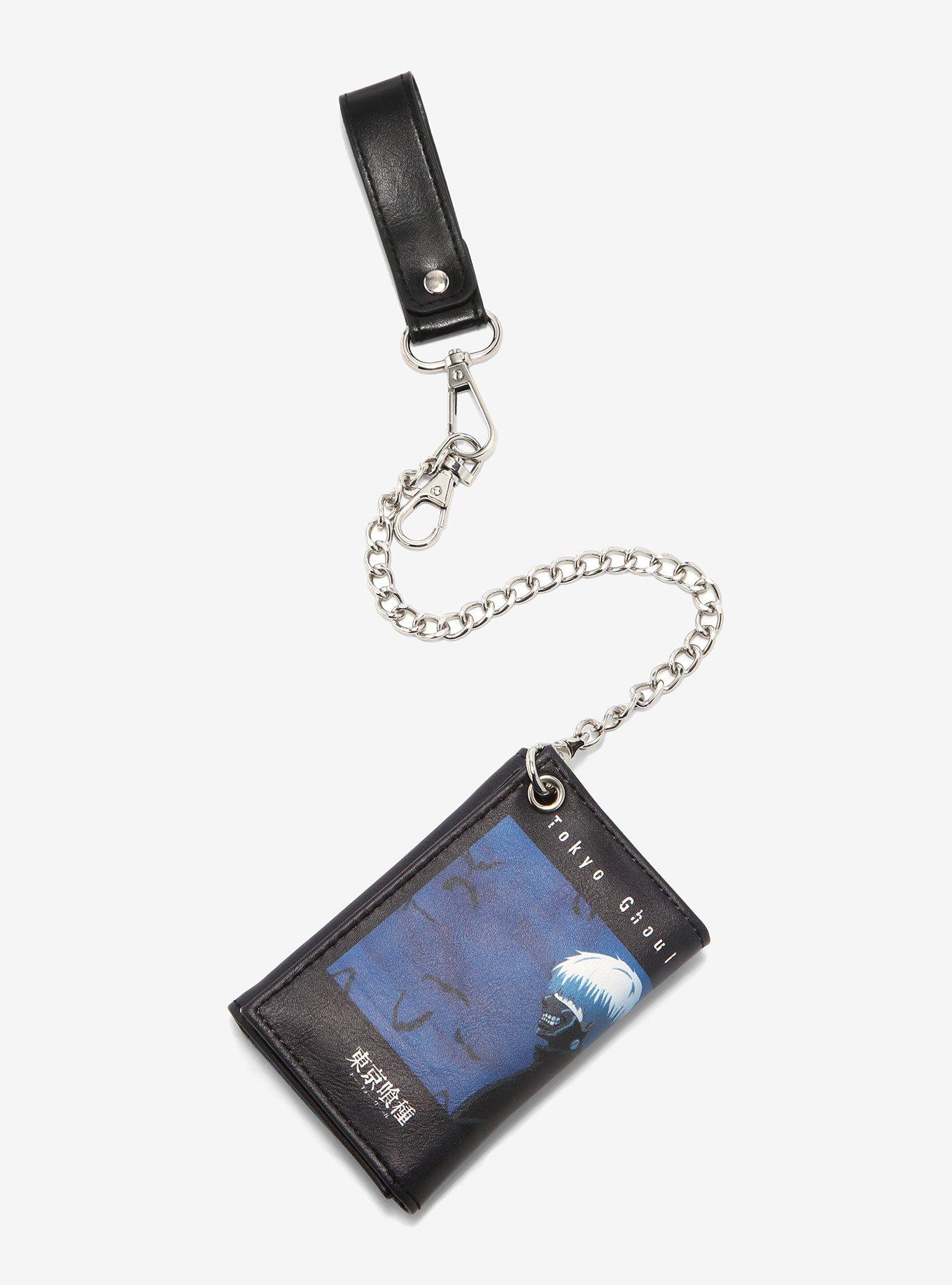 Tokyo Ghoul Kaneki Bats Trifold Chain Wallet, , hi-res