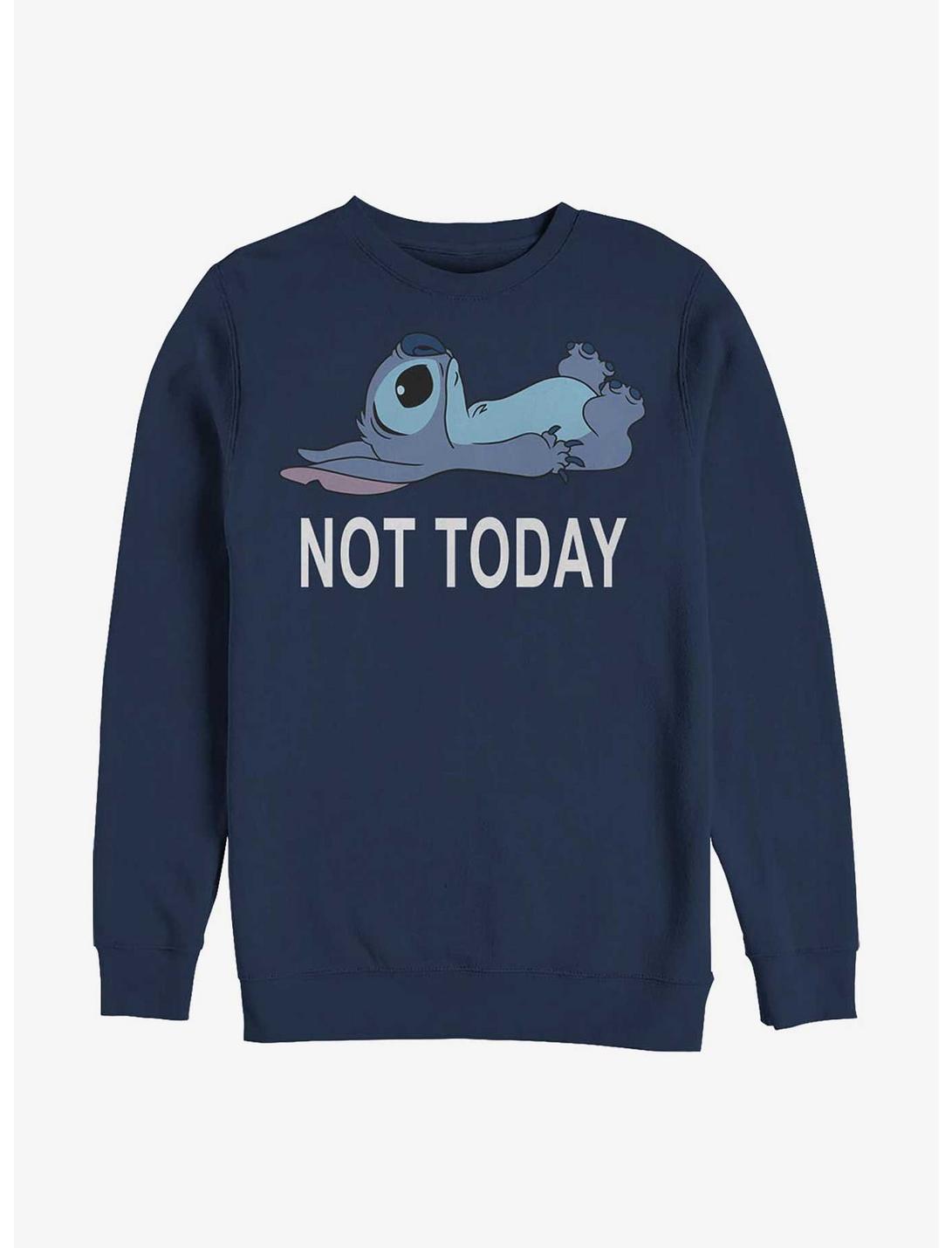 Disney Lilo & Stitch Not Today Sweatshirt, NAVY, hi-res