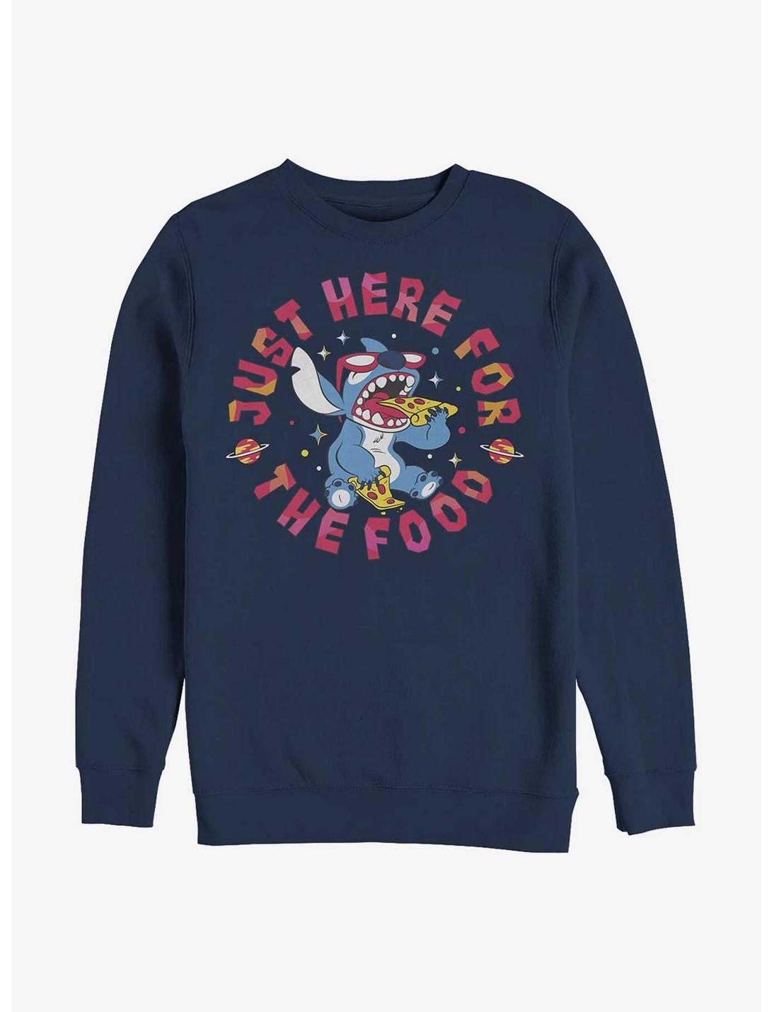 Disney Lilo & Stitch Pizza Sweatshirt, NAVY, hi-res