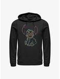Disney Lilo & Stitch Neon Stitch Hoodie, BLACK, hi-res