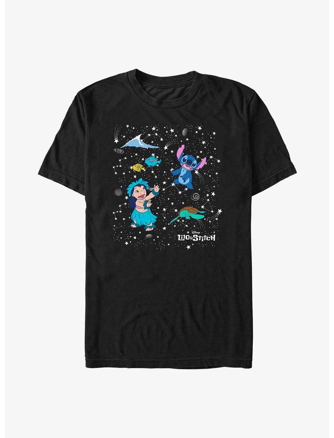 Disney Lilo & Stitch Constellations T-Shirt, BLACK, hi-res