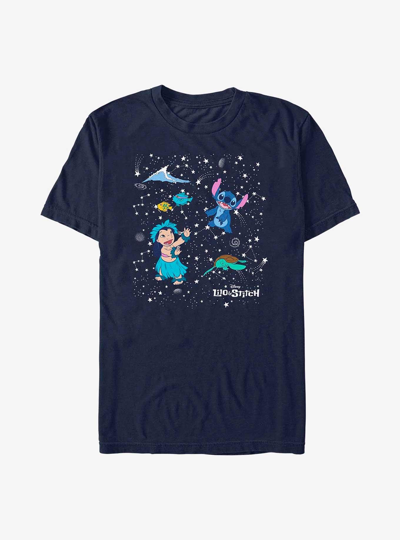 Disney Lilo & Stitch Constellations T-Shirt, NAVY, hi-res