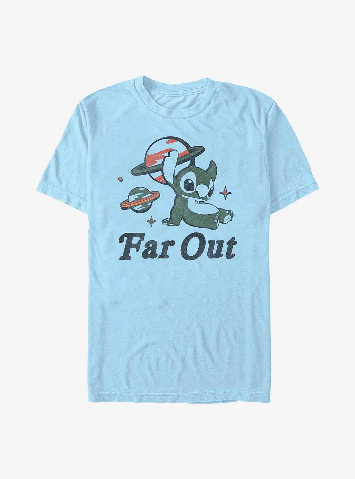 Disney Lilo & Stitch Far Out Stitch T-Shirt, LT BLUE, hi-res