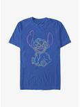 Disney Lilo & Stitch Neon Stitch T-Shirt, ROYAL, hi-res