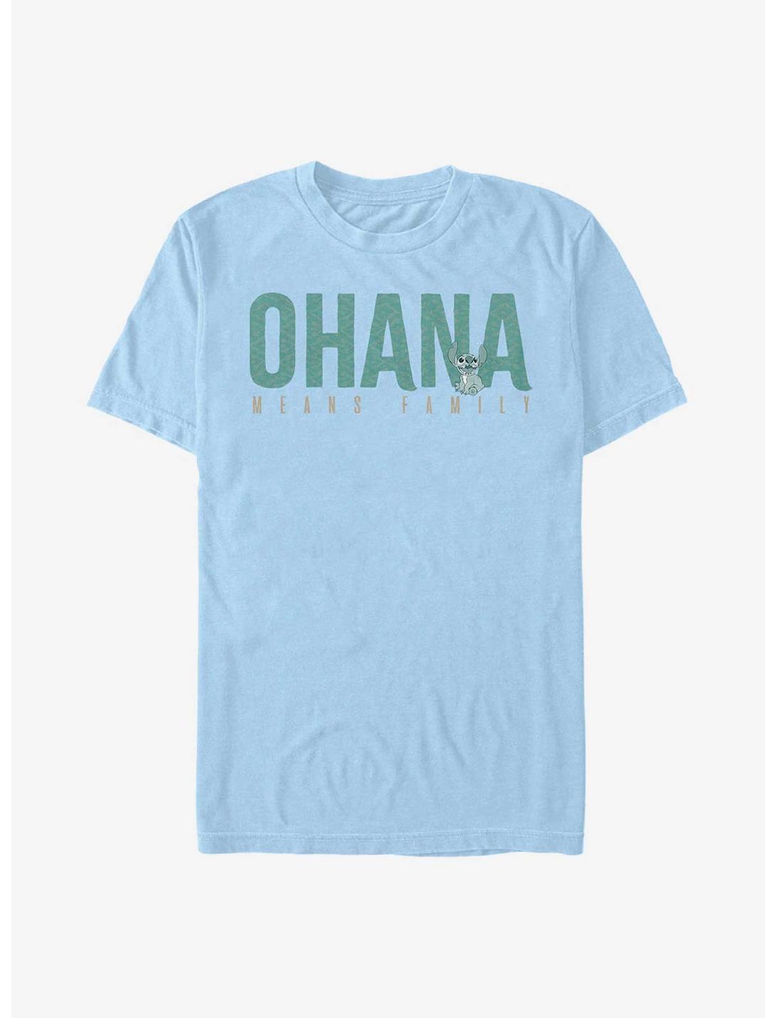 Disney Lilo & Stitch Ohana Bold T-Shirt, LT BLUE, hi-res