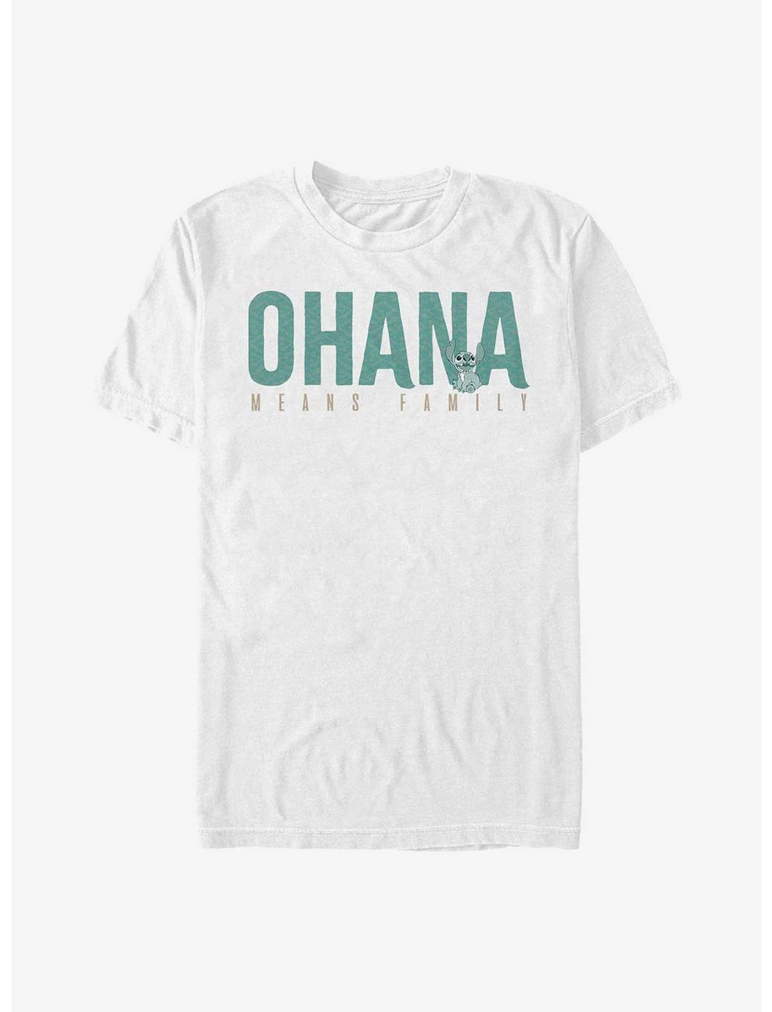 Disney Lilo & Stitch Ohana Bold T-Shirt, WHITE, hi-res