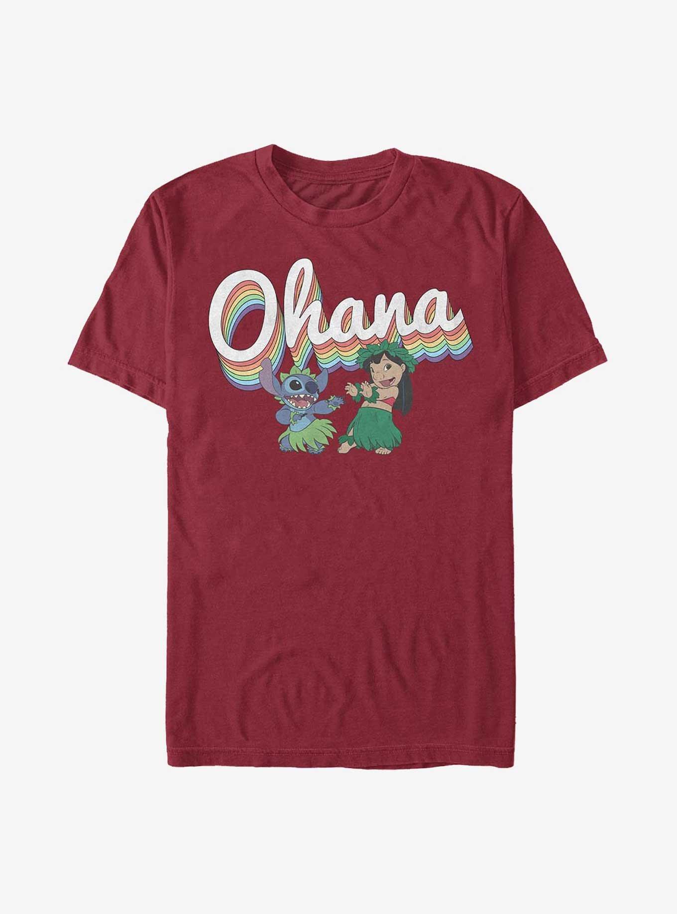 Disney Lilo & Stitch Rainbow Ohana T-Shirt, , hi-res