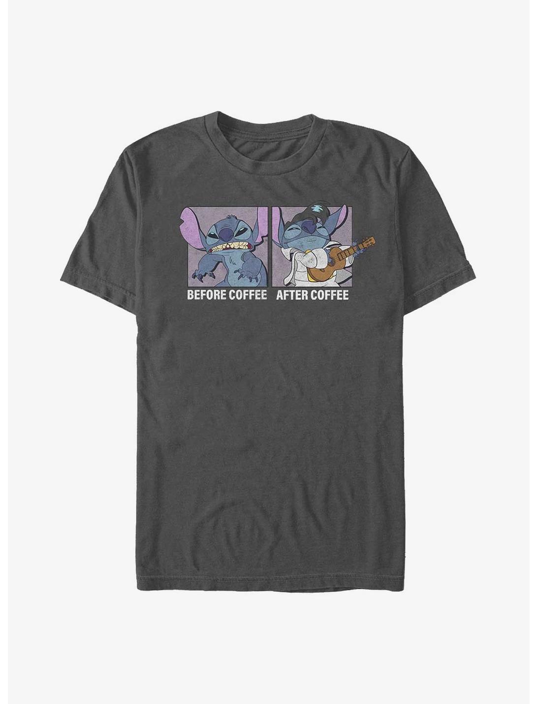 Disney Lilo & Stitch Coffee T-Shirt, CHARCOAL, hi-res