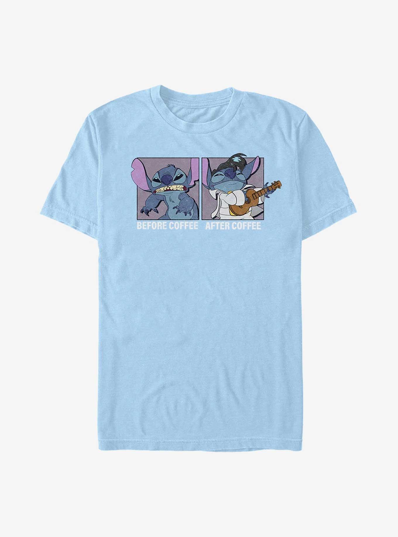 Disney Lilo & Stitch Coffee T-Shirt, LT BLUE, hi-res