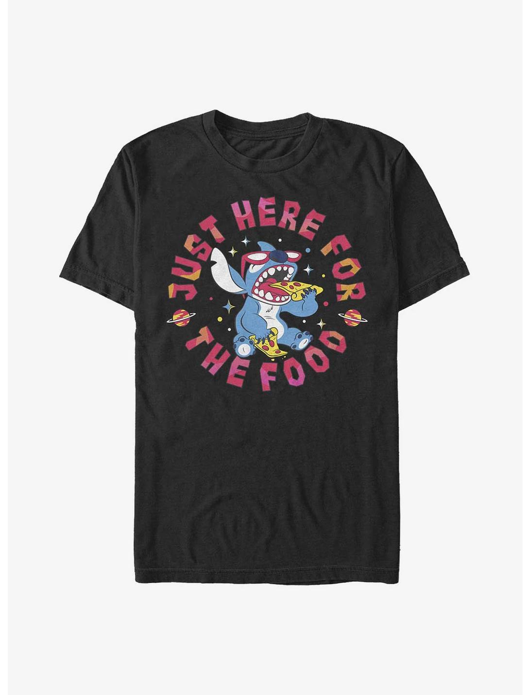 Disney Lilo & Stitch Pizza T-Shirt, BLACK, hi-res