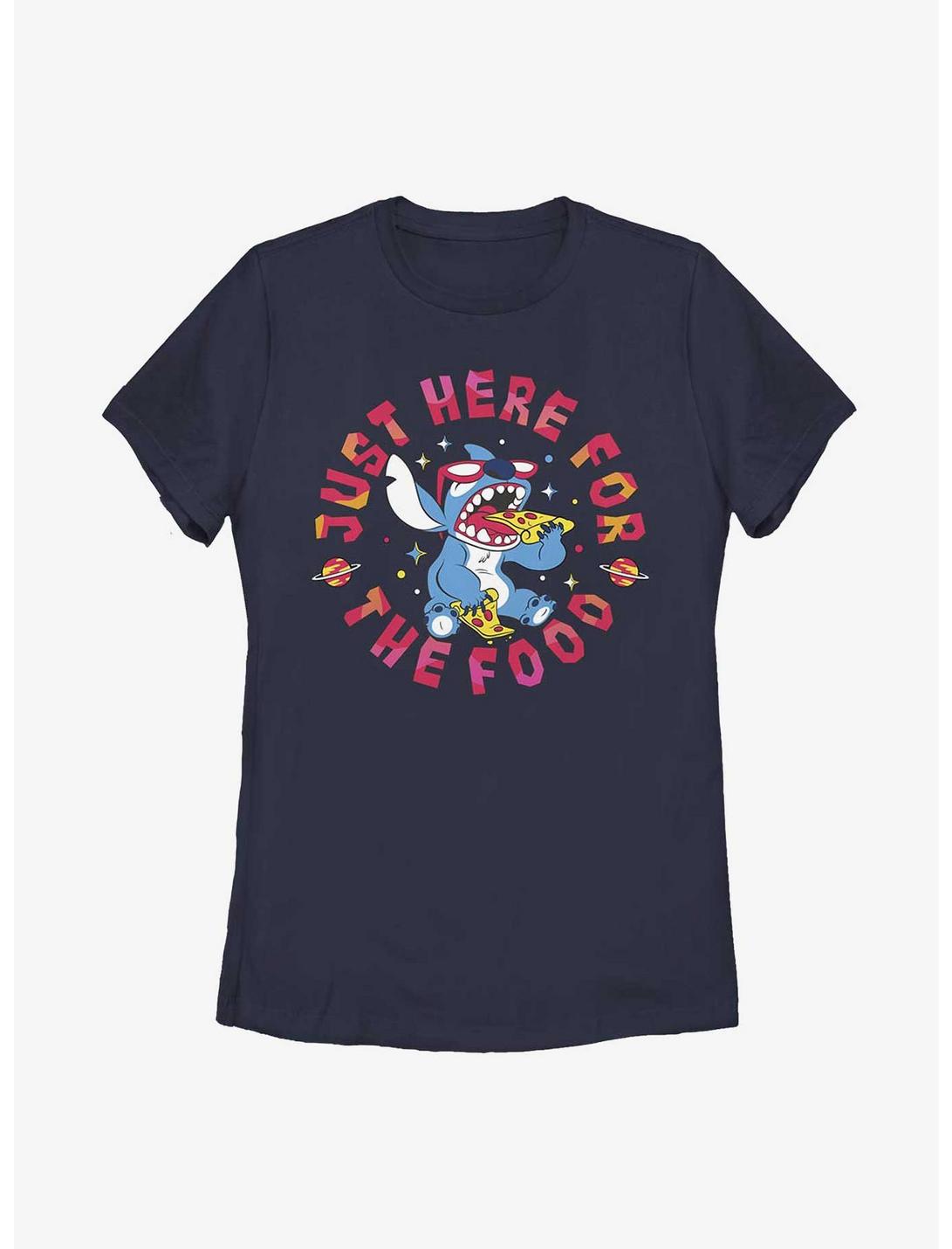 Disney Lilo & Stitch Pizza Womens T-Shirt, NAVY, hi-res