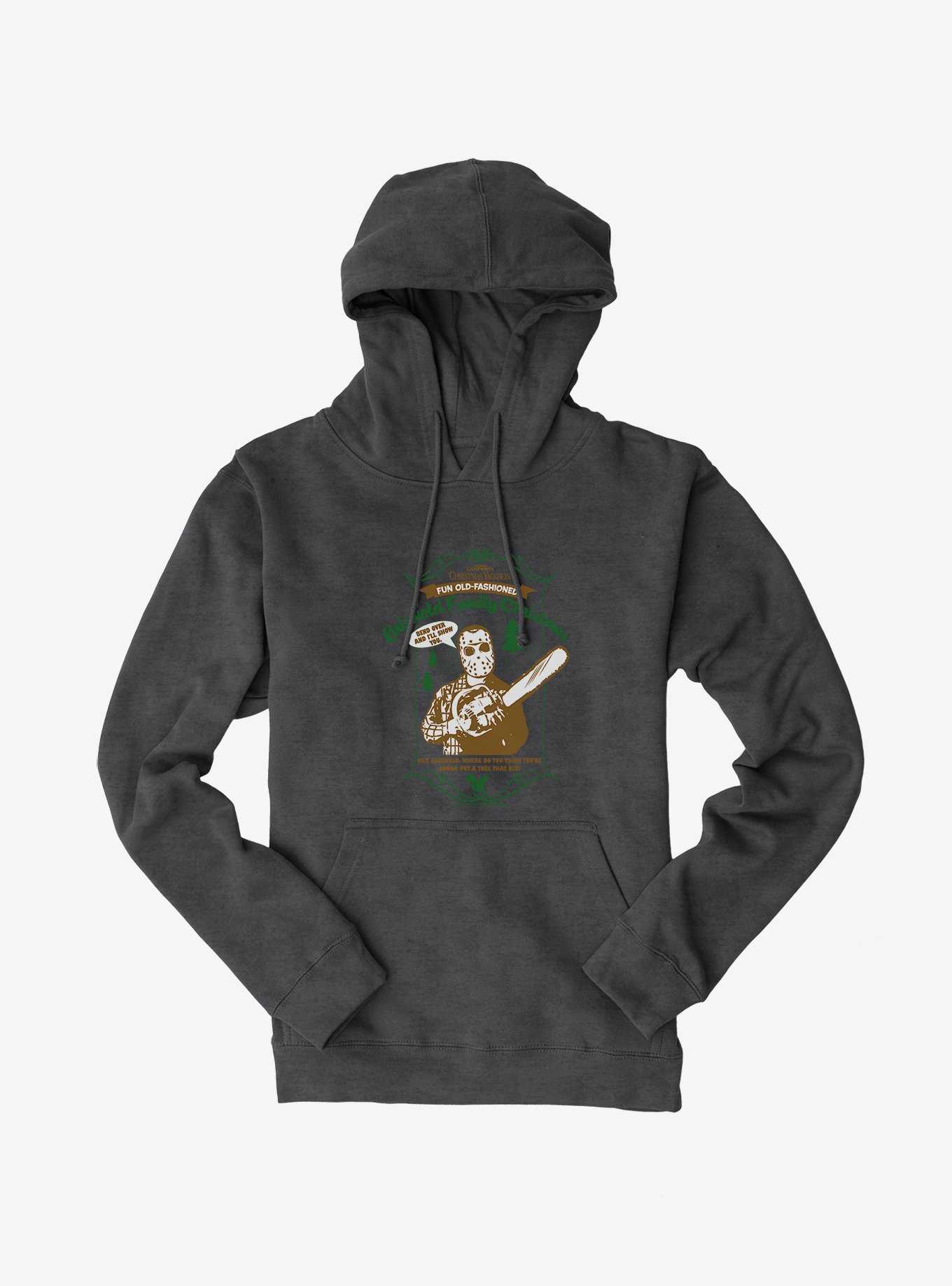 Christmas Vacation Chainsaw Hoodie, CHARCOAL HEATHER, hi-res