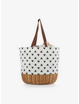 Disney Mickey Mouse Classic Mickey Silhouette Canvas Willow Basket Tote, , hi-res