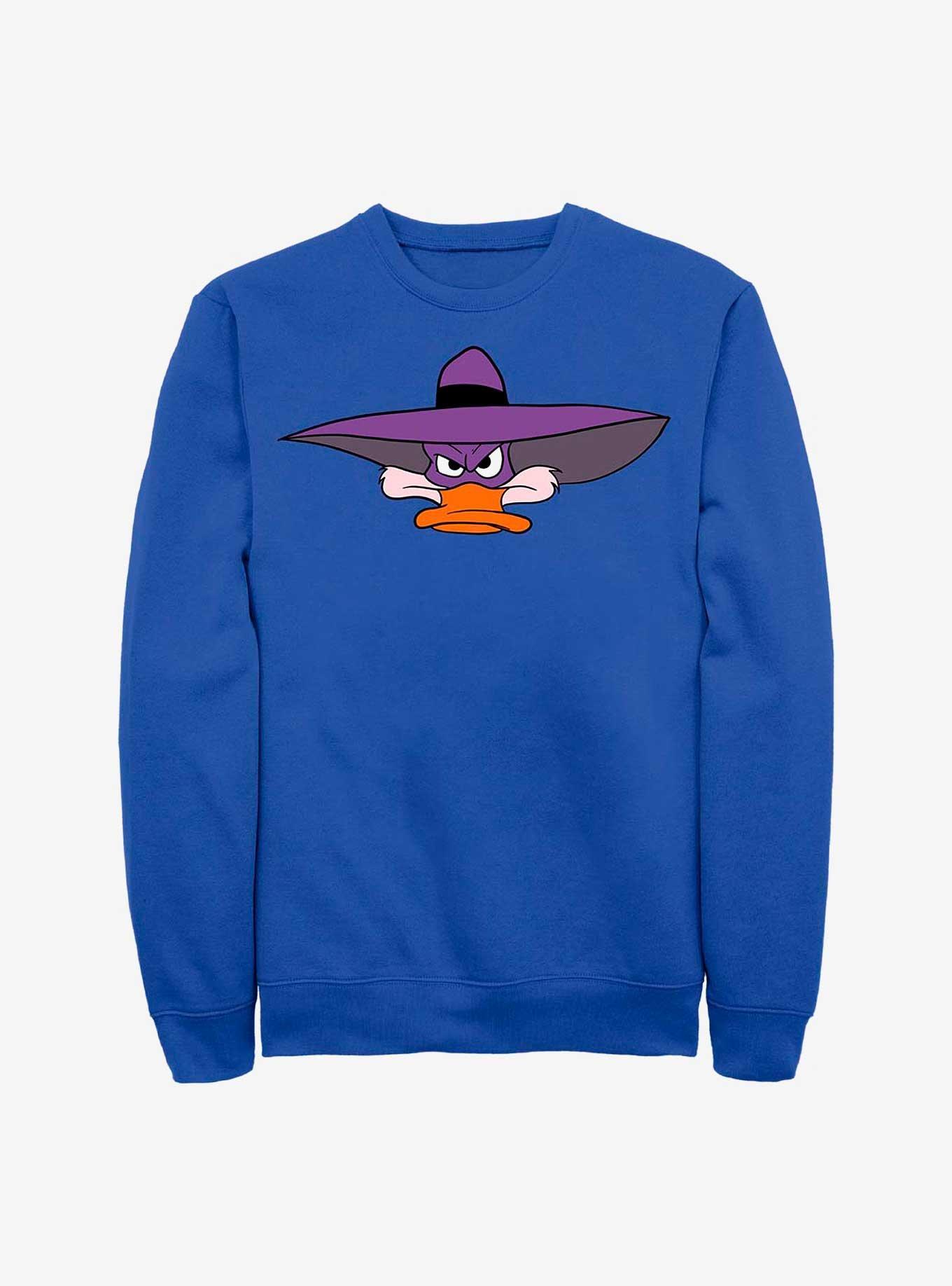 Disney Darkwing Duck Darkwing Bighead Sweatshirt, ROYAL, hi-res