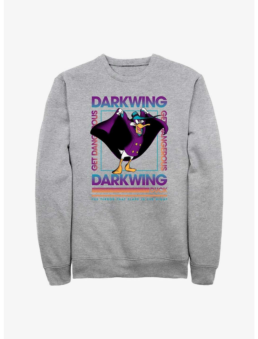 Disney Darkwing Duck Darkwing Box Sweatshirt, ATH HTR, hi-res