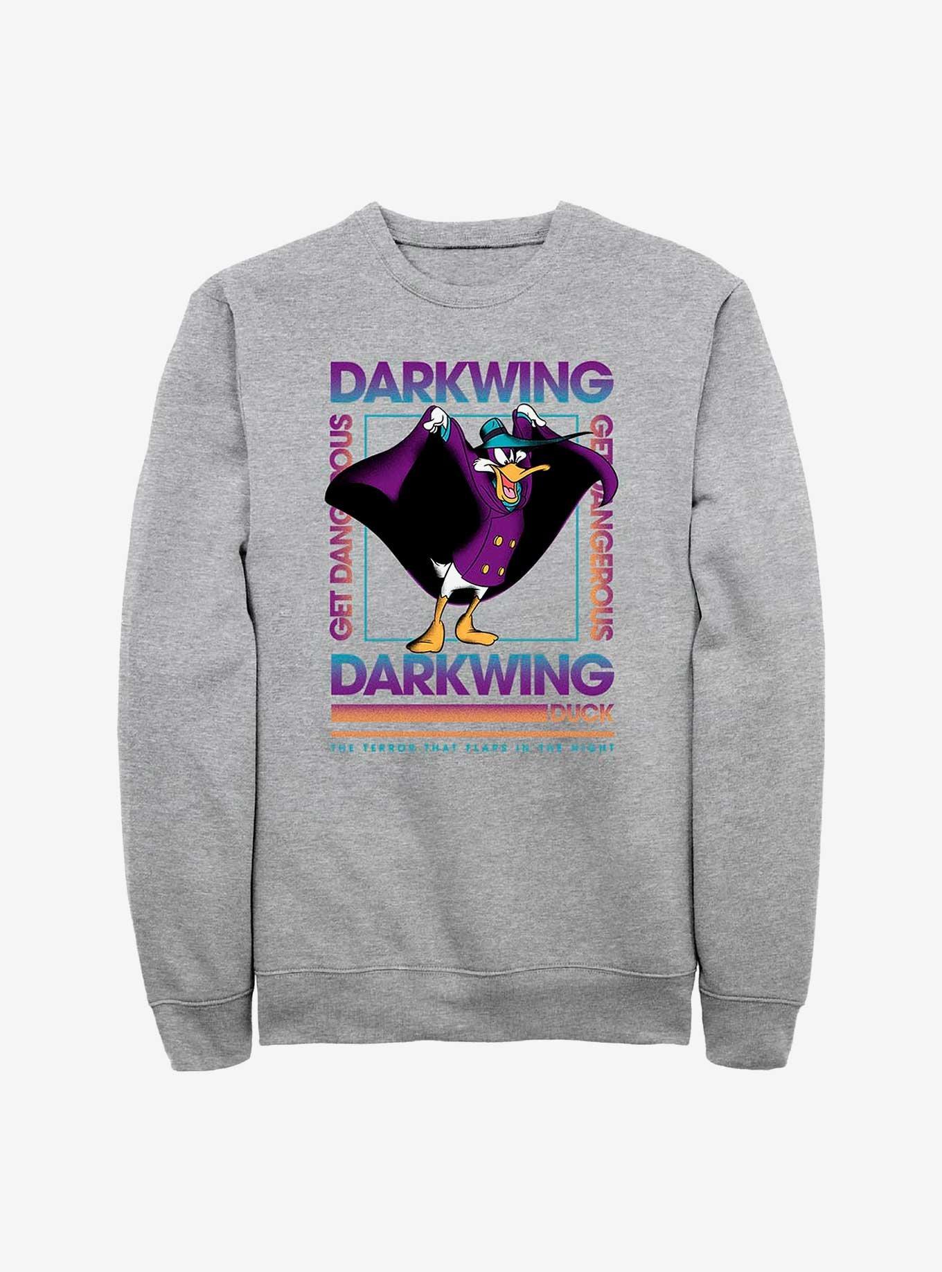 Disney Darkwing Duck Darkwing Box Sweatshirt, ATH HTR, hi-res