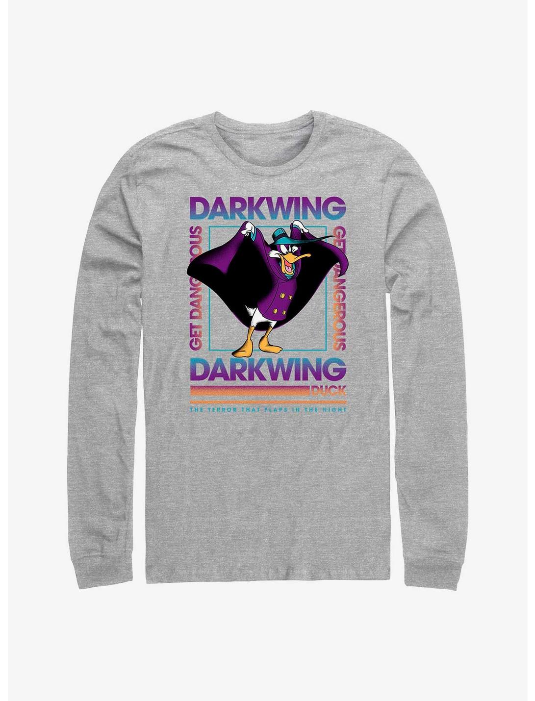 Disney Darkwing Duck Darkwing Box Long Sleeve T-Shirt, ATH HTR, hi-res