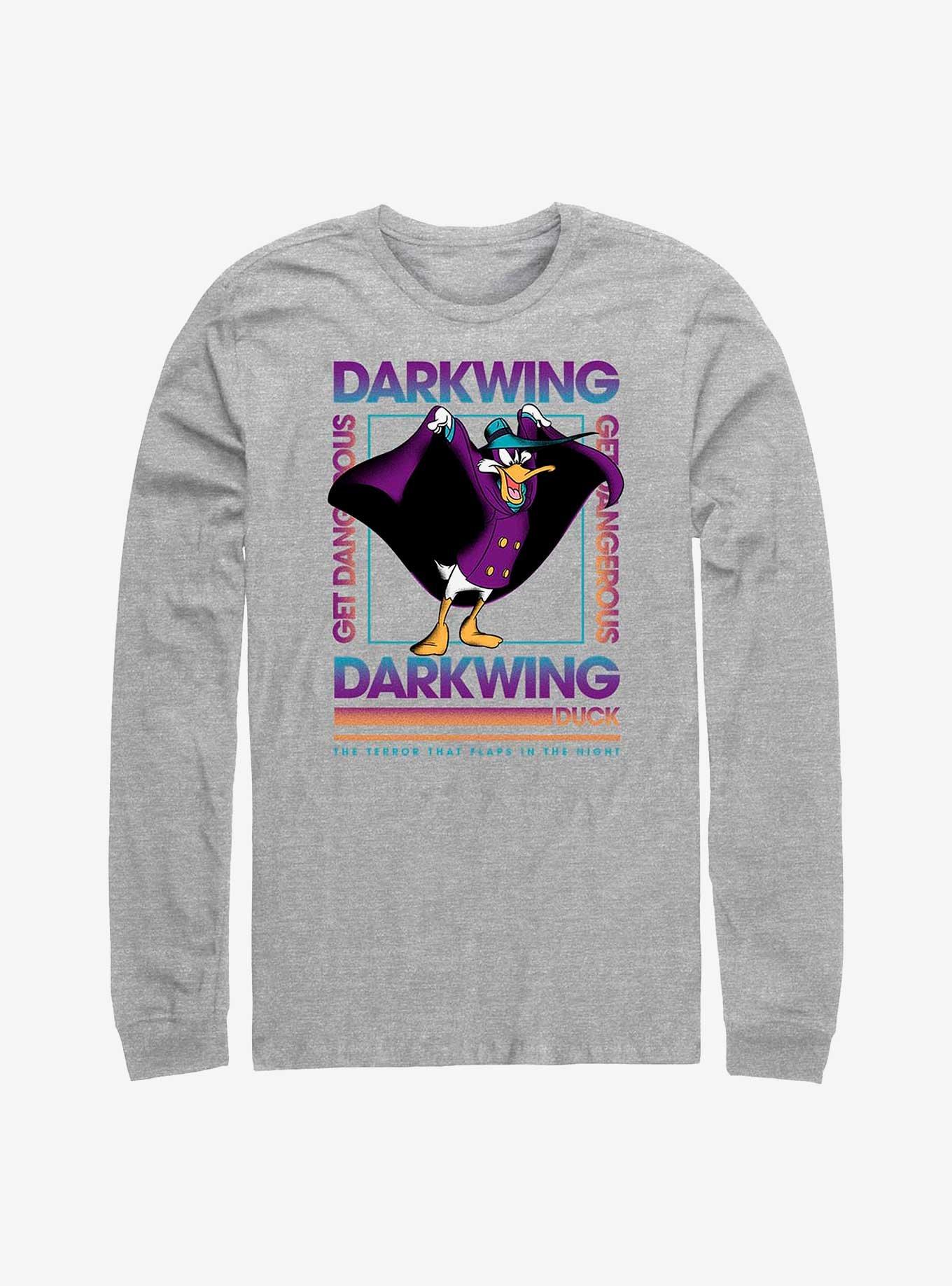 Disney Darkwing Duck Darkwing Box Long Sleeve T-Shirt, ATH HTR, hi-res