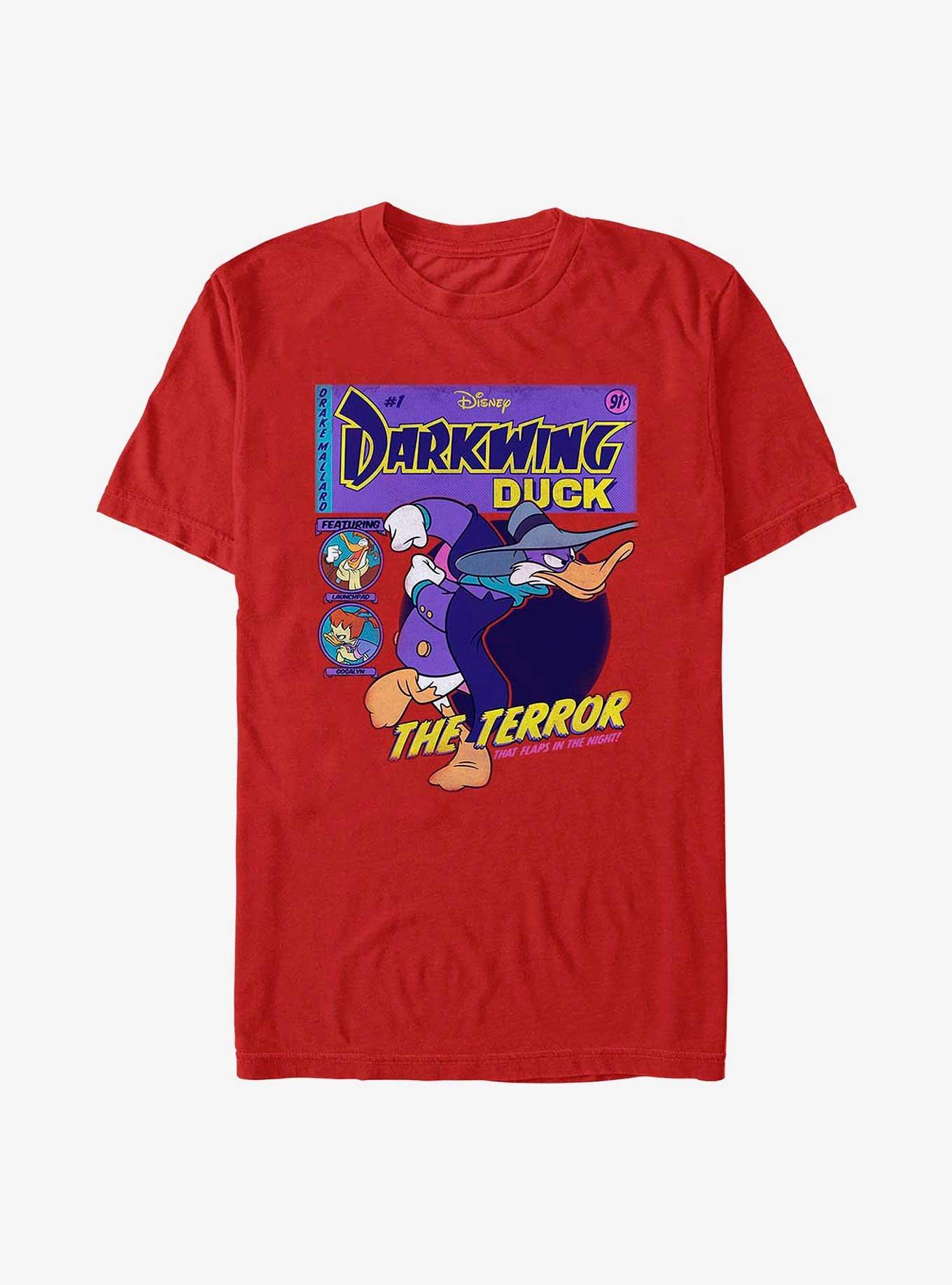 Disney Darkwing Duck Darkwing Comic T-Shirt, RED, hi-res