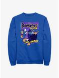 Disney Darkwing Duck Darkwing Comic Sweatshirt, ROYAL, hi-res