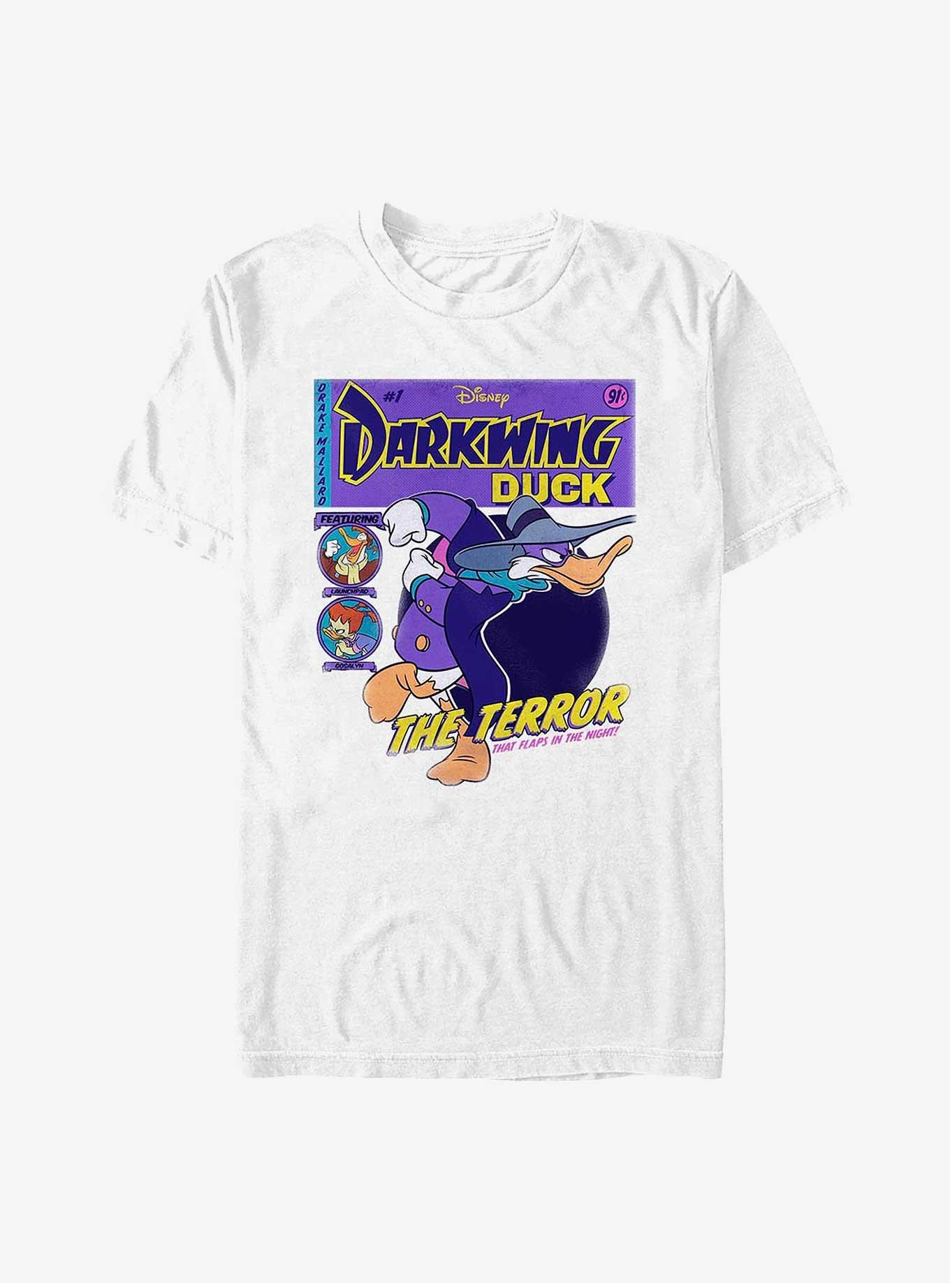 Disney Darkwing Duck Darkwing Comic T-Shirt, WHITE, hi-res