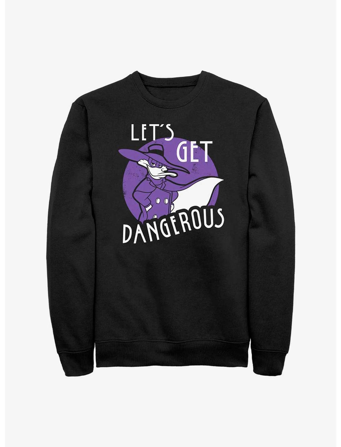 Disney Darkwing Duck Get Dangerous Sweatshirt, BLACK, hi-res