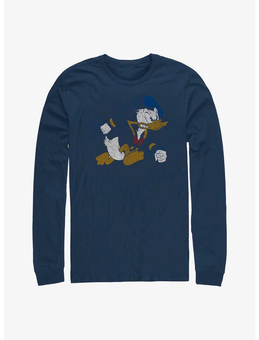 Disney Ducktales Dashing Donald Long Sleeve T-Shirt, NAVY, hi-res