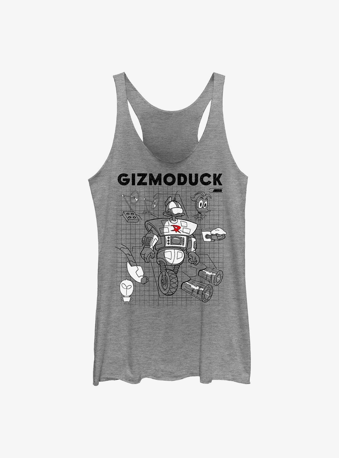 Disney Ducktales Gizomoduck Schematic Raw Edge Girls Tank, , hi-res
