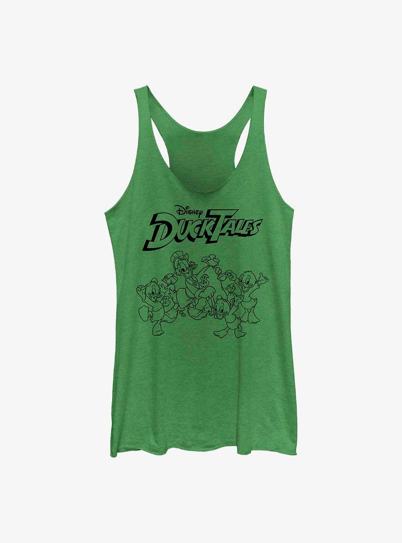 Disney Ducktales Tie Dye Tales Raw Edge Girls Tank, ENVY, hi-res