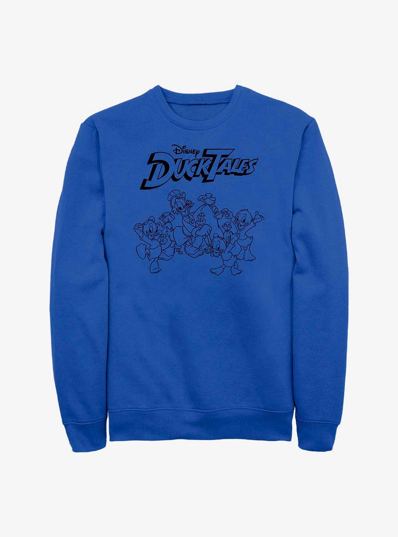 Disney Ducktales Tie Dye Tales Sweatshirt, ROYAL, hi-res