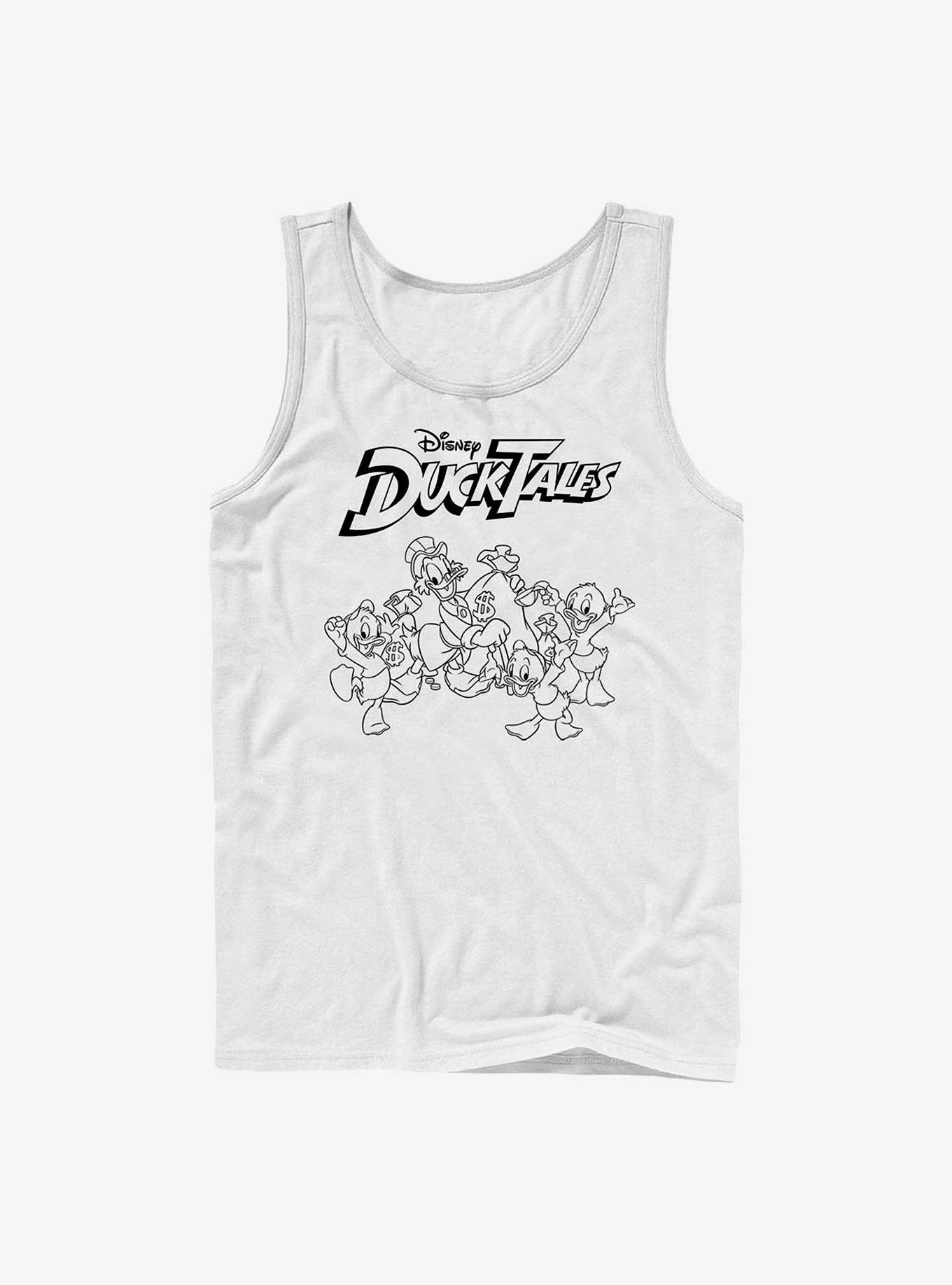 Disney Ducktales Tie Dye Tales Tank, WHITE, hi-res