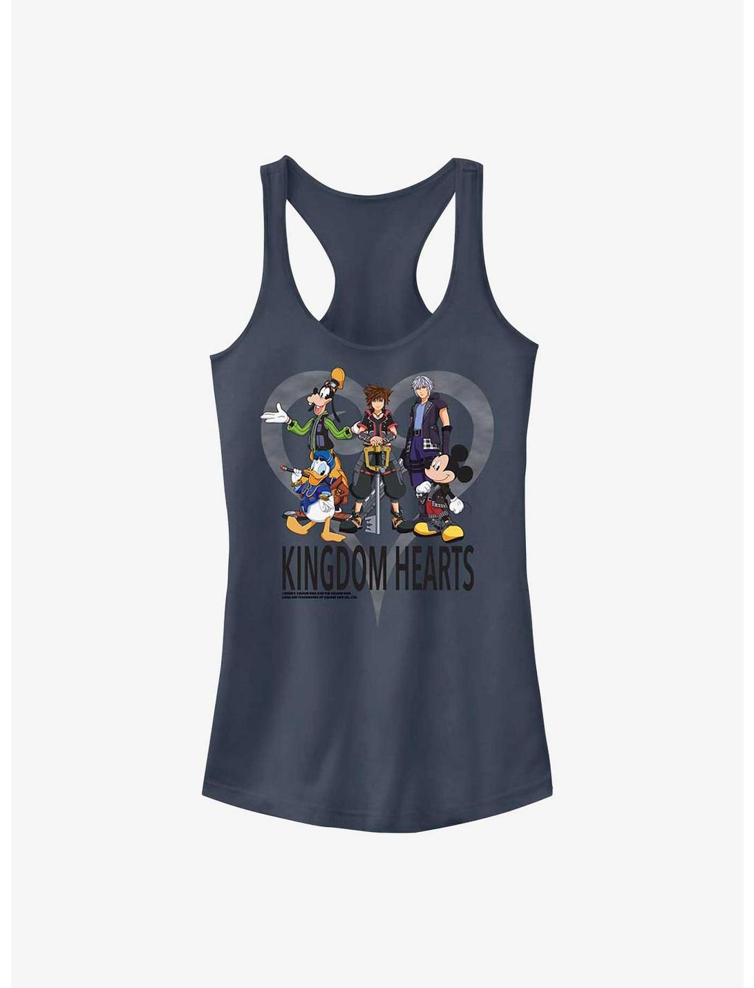 Disney Kingdom Hearts Heart Frame Girls Tank, INDIGO, hi-res