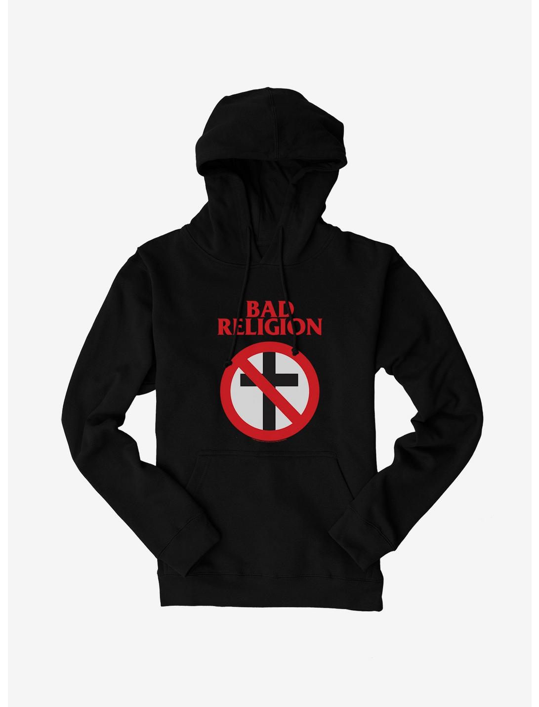 Bad Religion Classic Logo Hoodie, BLACK, hi-res