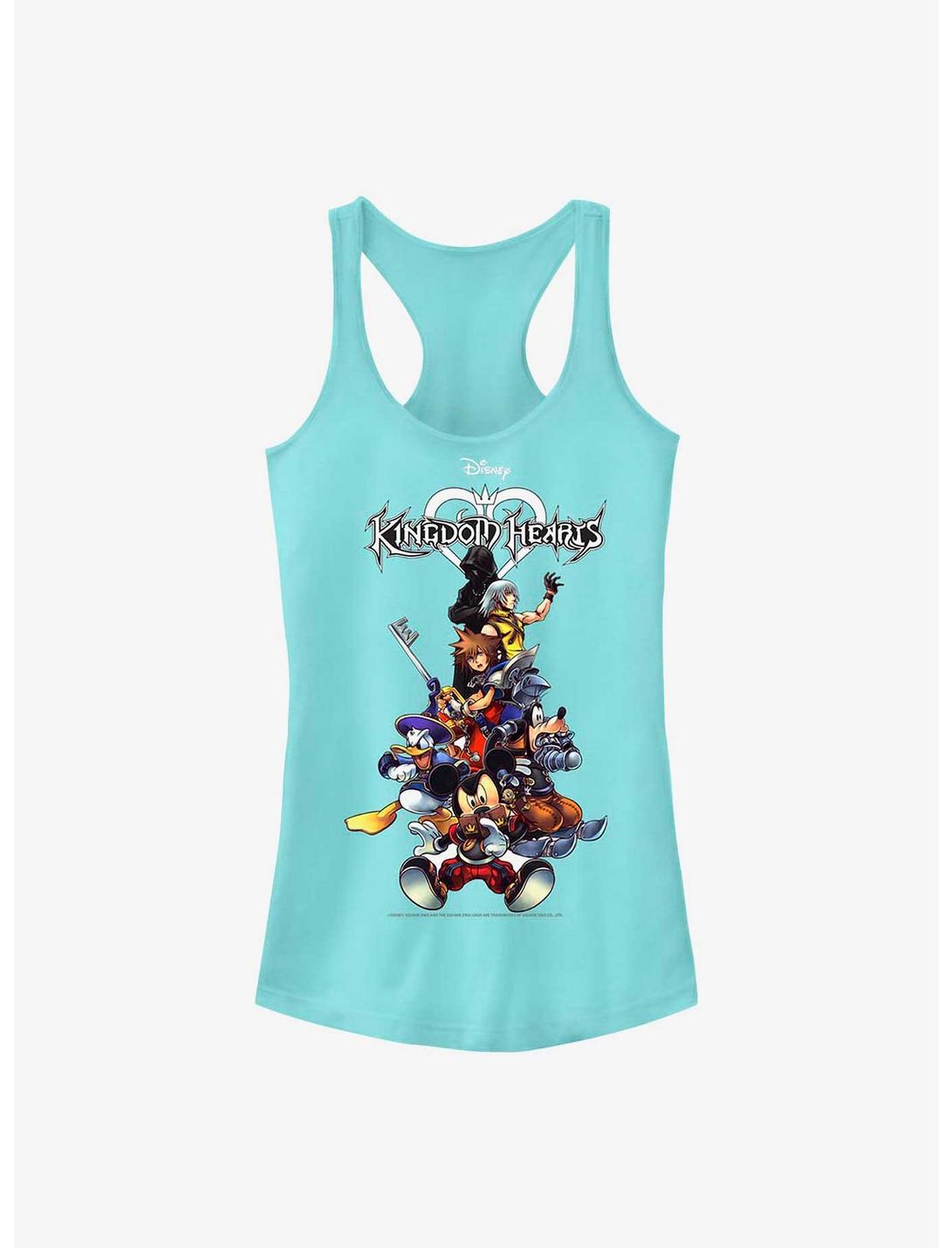 Disney Kingdom Hearts Group With Logo Girls Tank, CANCUN, hi-res