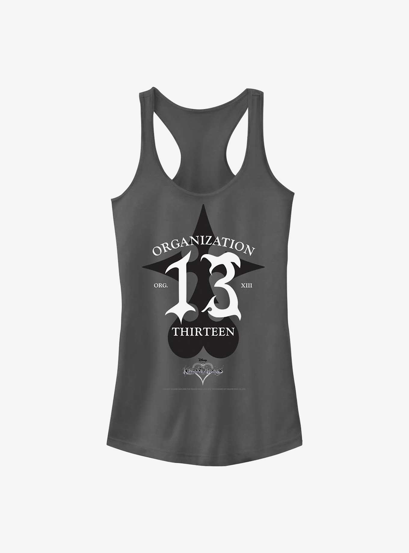 Disney Kingdom Hearts Organization Thirteen Girls Tank, CHARCOAL, hi-res